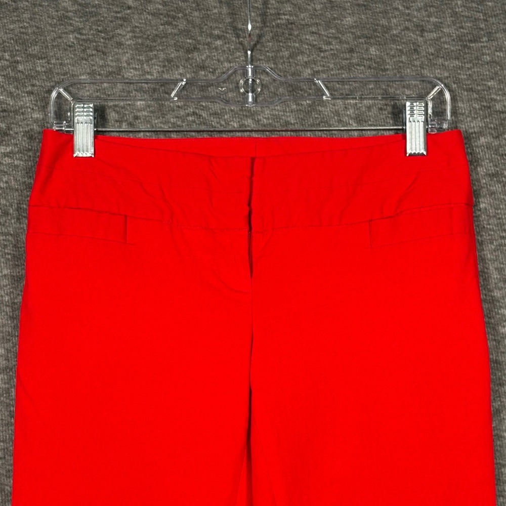 The Limited Exact Stretch Red Dress Pants Womens Size 2 Straight Leg Workwear - Picture 2 of 11